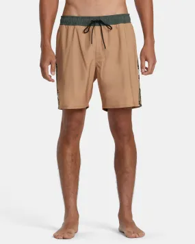 Apex Elastic Waist 17 Boardshorts - Camel