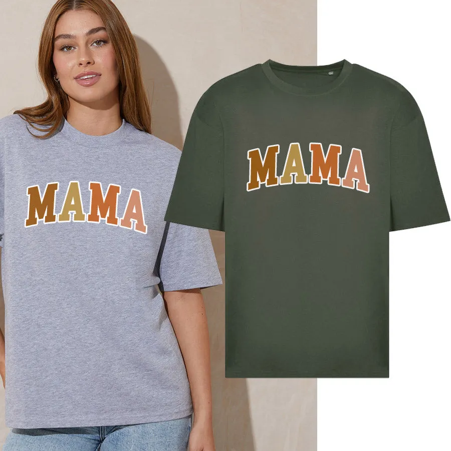 Autumn Mama College Oversize T-Shirt