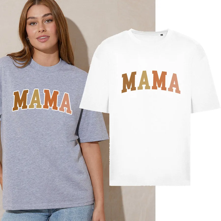 Autumn Mama College Oversize T-Shirt