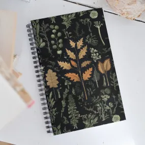 Autumn Memoir Spiral Notebook - Botanical Witchy Journal Uni & College Dark Academia Essentials - Gothic Stationery