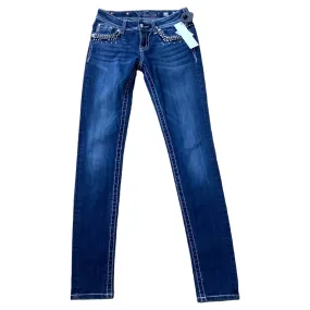 Blue Denim Jeans Boot Cut Miss Me, Size 4