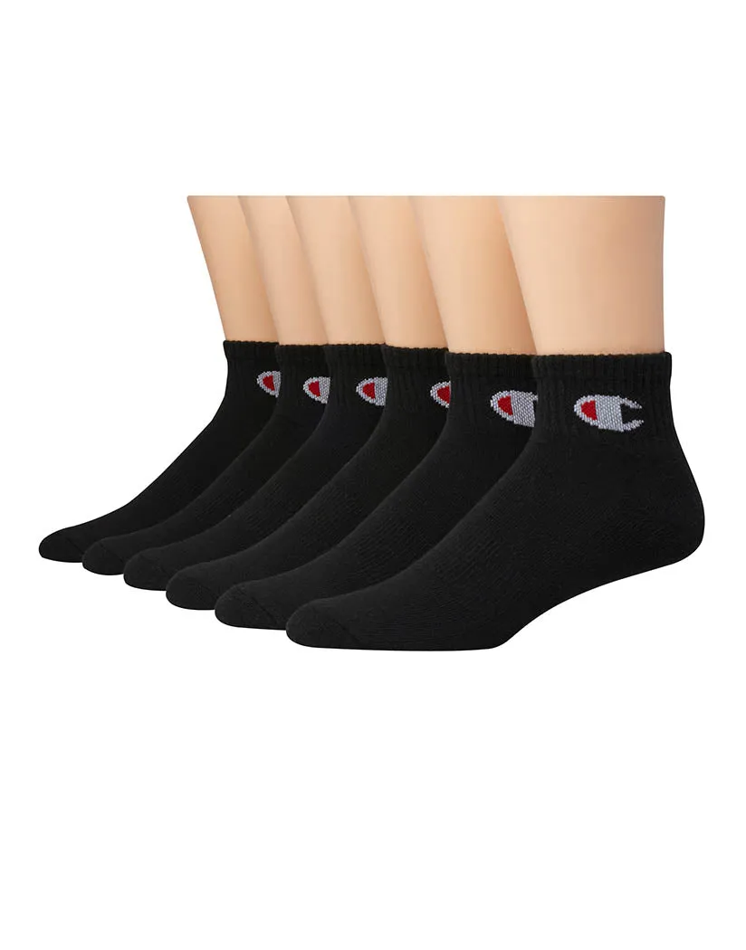 Champion Womens Ankle Socks C Logo, 6-Pack CH682