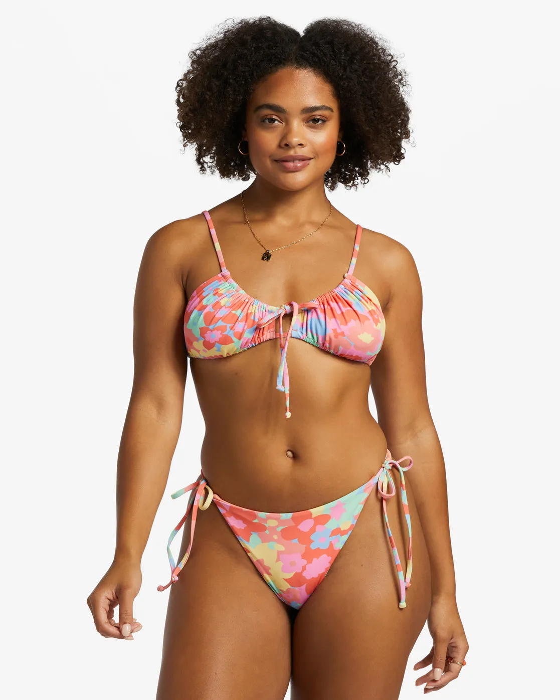 Coast Is Clear Maya Tie Side Bikini Bottoms - Multi