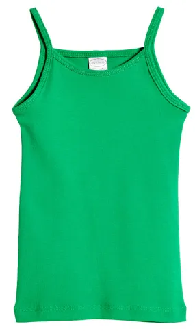 Girls Soft Cotton Camisole | Elf Green