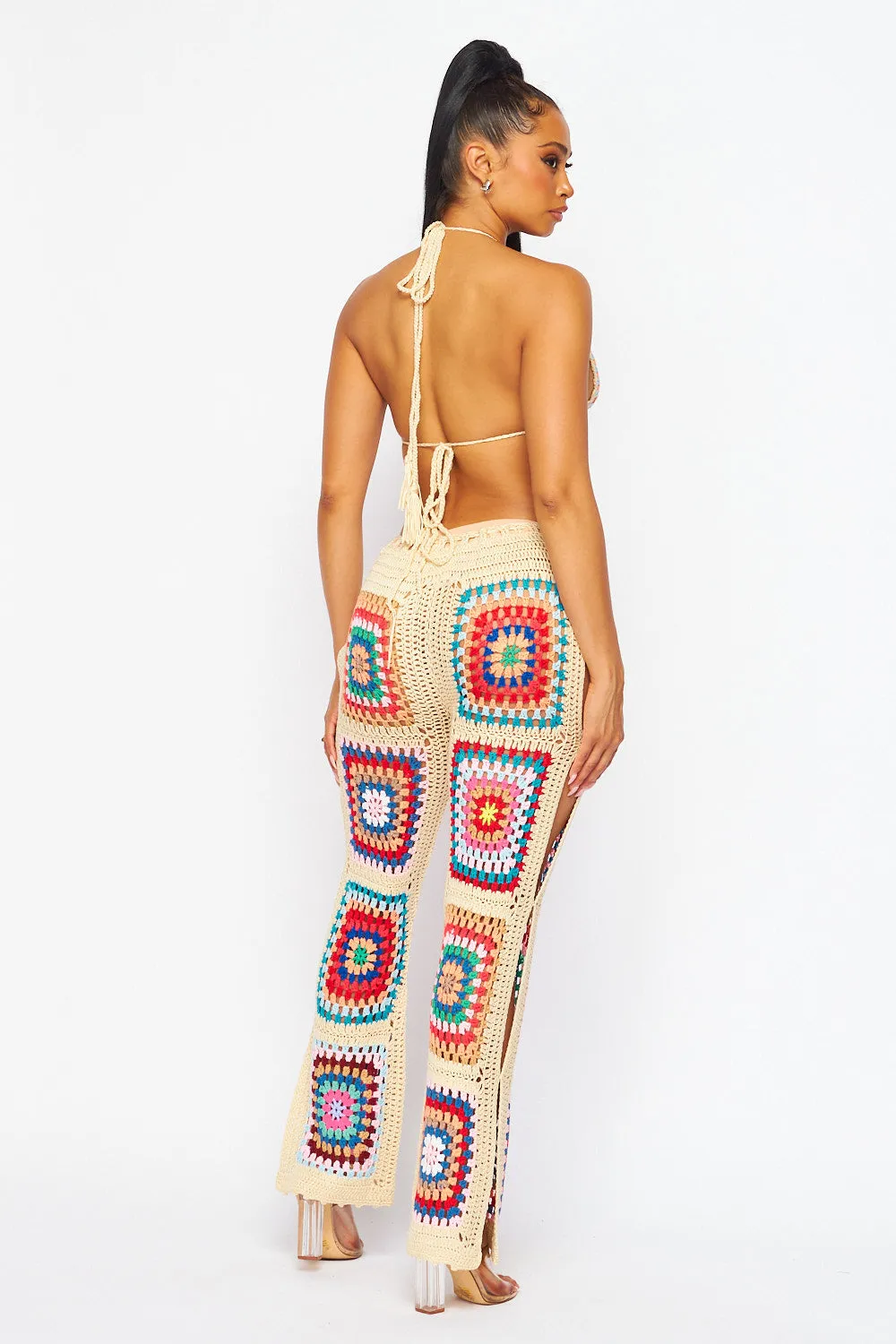 Hot & Delicious Women's Multi Crochet Pant