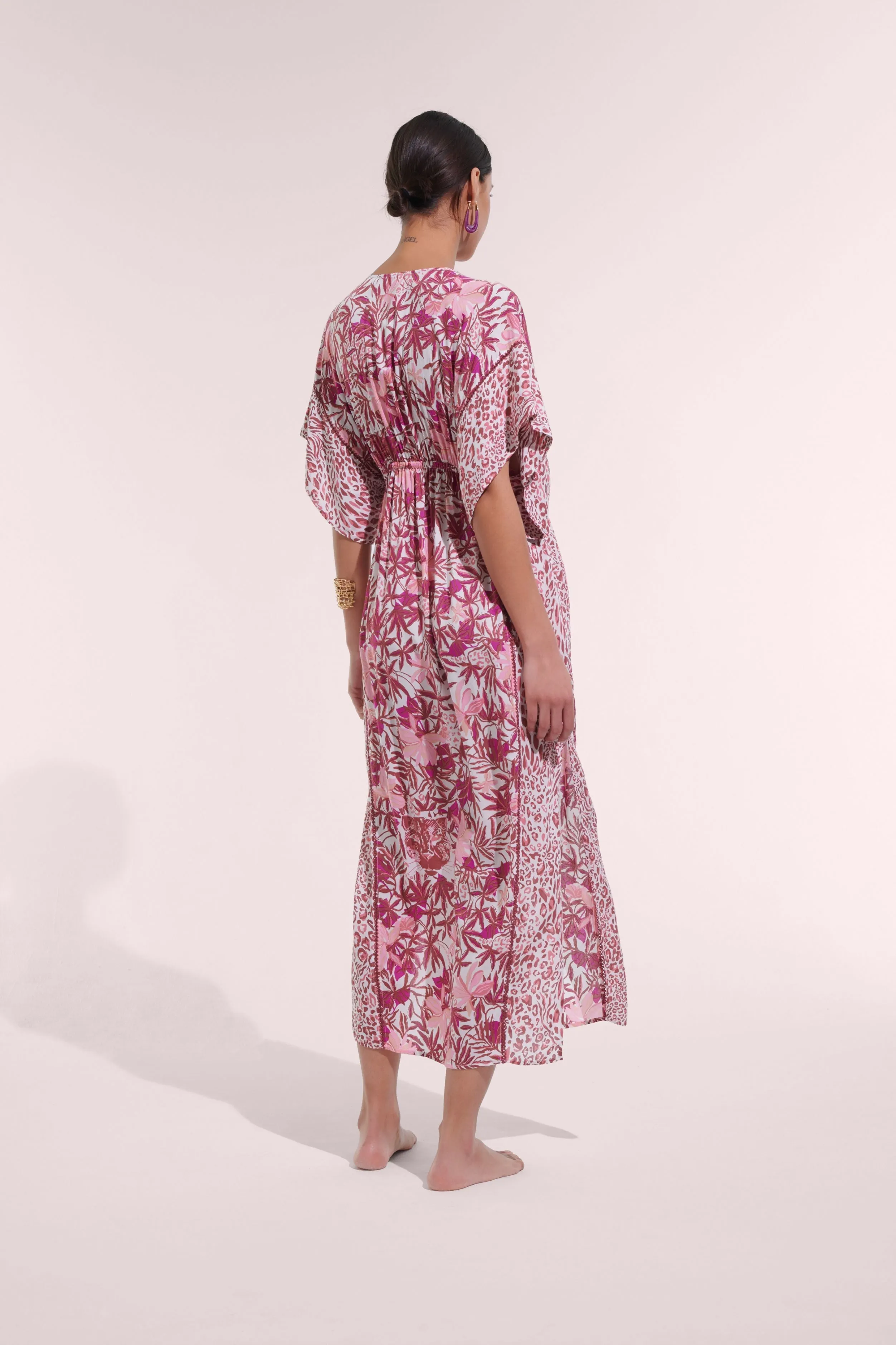 Long Kaftan Amaya - Pink Orchid