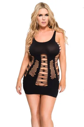 Men and Ladies Little Black Dress Strappy Mini Dress