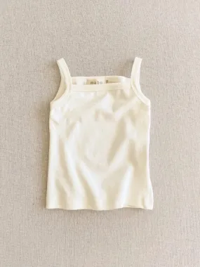 organic cotton camisole - bright white