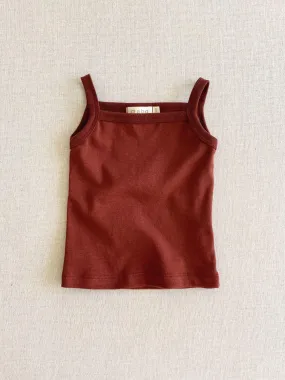 organic cotton camisole - chestnut