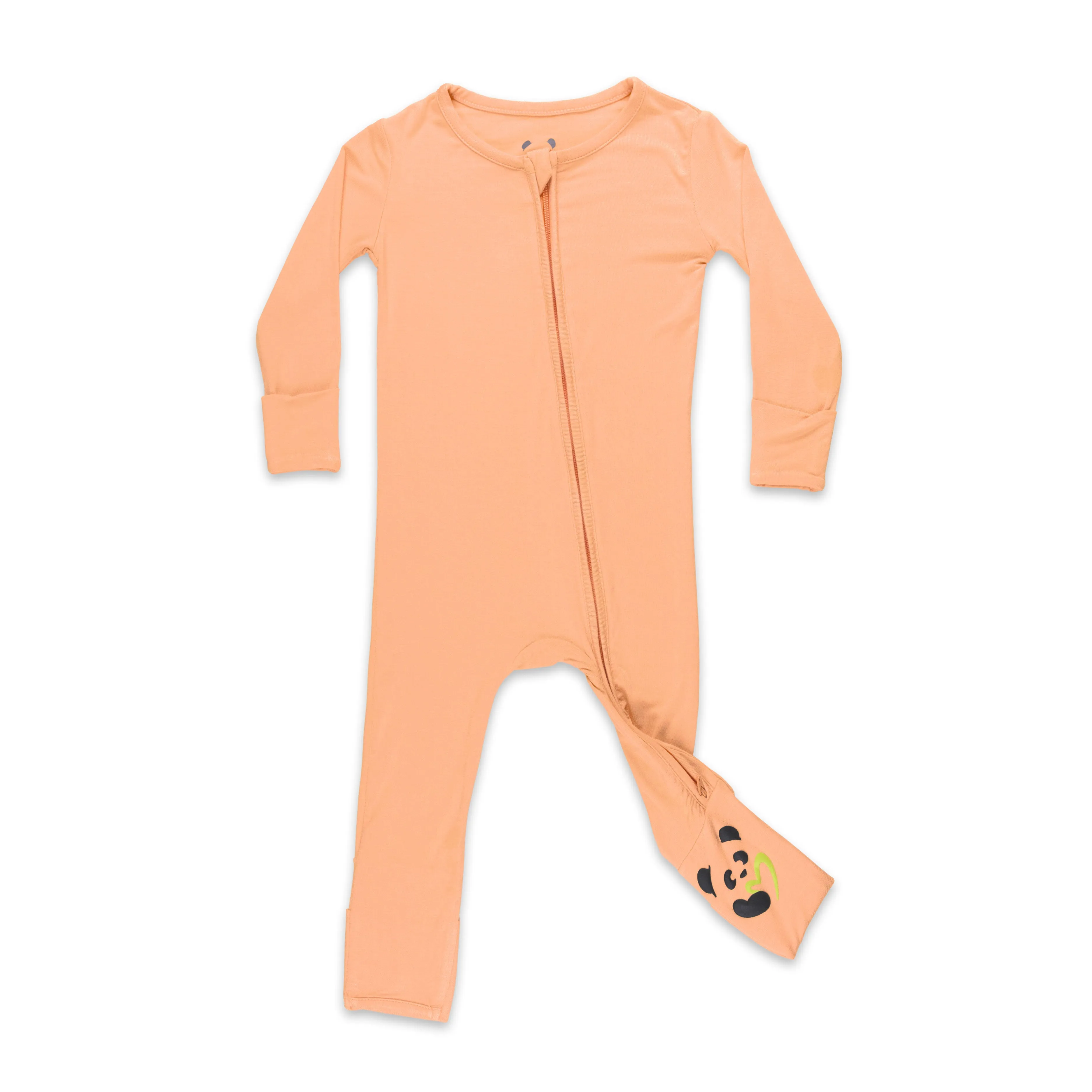 Peach Fuzz Bamboo Convertible Footie