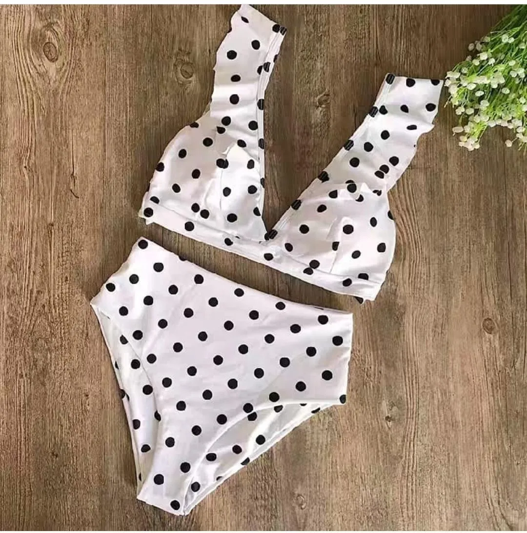 Polka Ruffled Bikinis