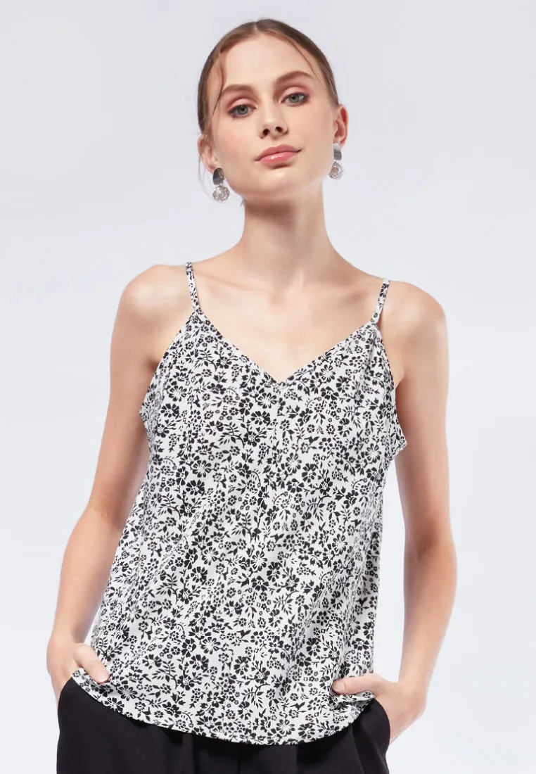 Printed V-Neck Camisole