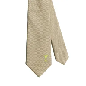 "Martini" Silk Tie - Khaki