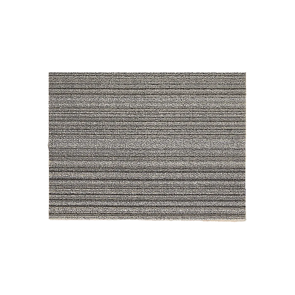 SKINNY STRIPE SHAG DOORMAT, BIRCH