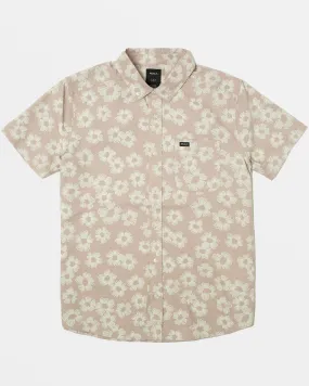 That'll Do Print Short Sleeve Shirt - Pale Mauve Floral