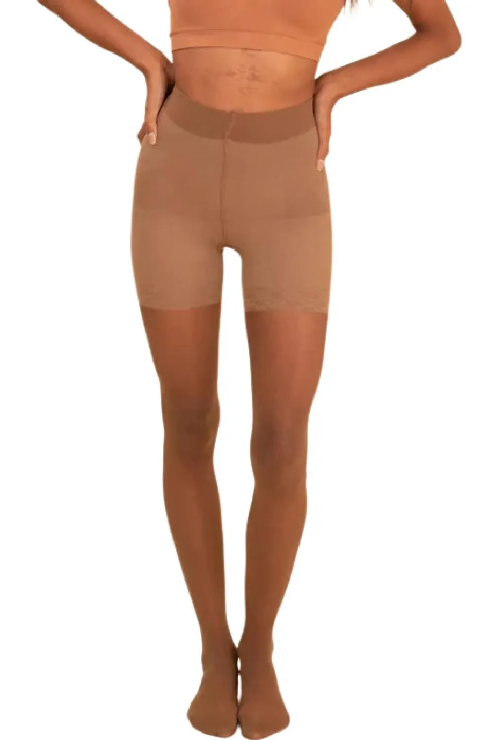 Threads Sheer Contour Tights, Caramel (SHRCARAMEL)