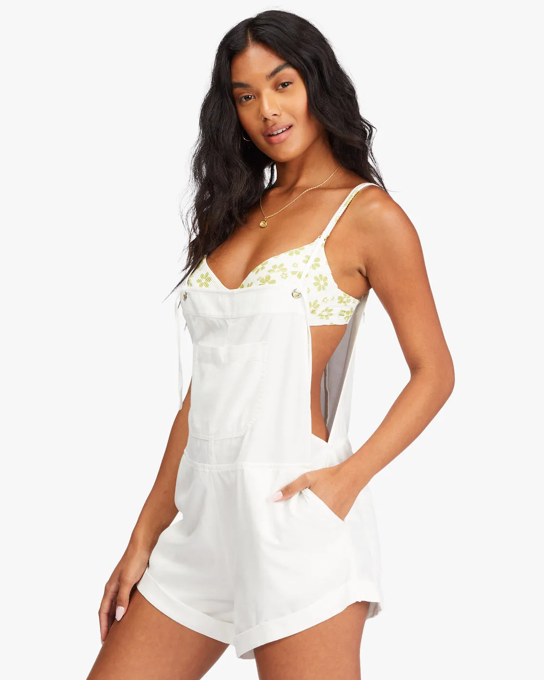 Wild Pursuit Romper - Salt Crystal