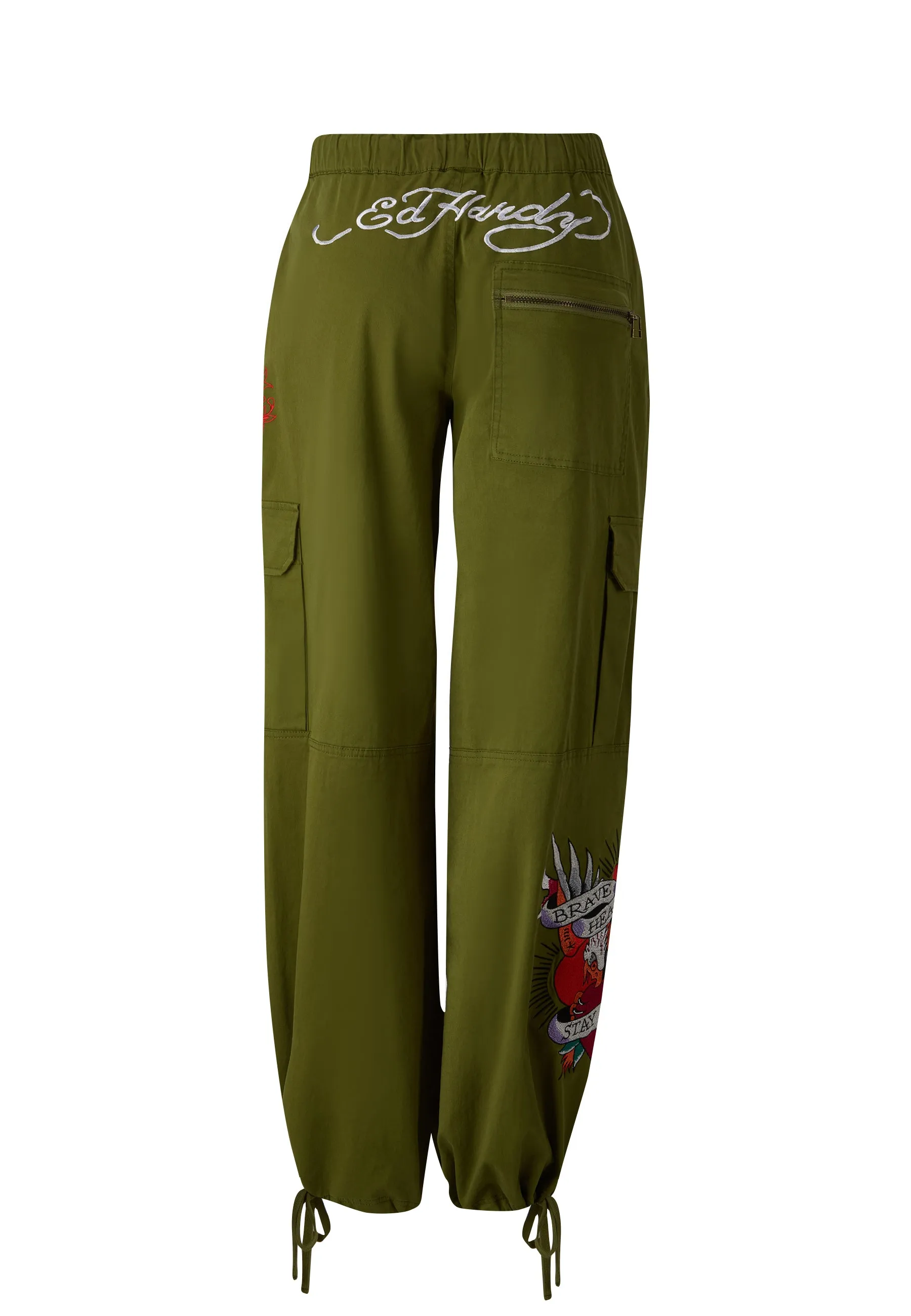 Womens Brave Heart Cargo Trouser - Green